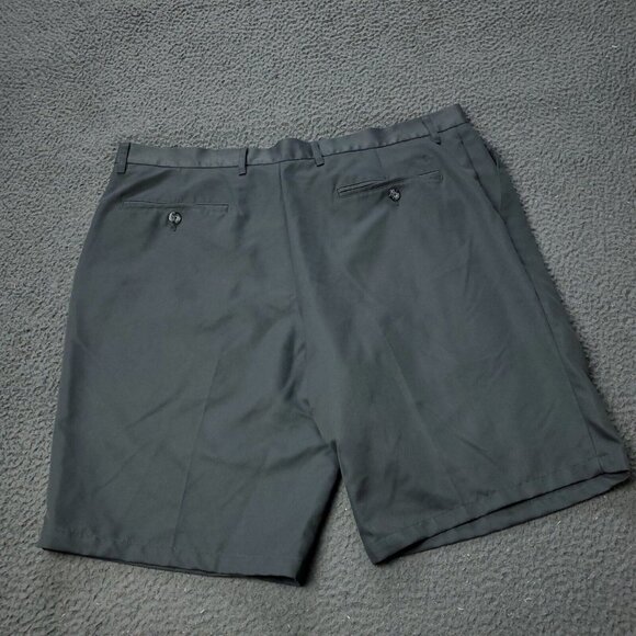 Dockers Shorts Mens 38 x10 Gray Pleated Polyester  Casual Golf Slack Adult - Picture 2 of 8